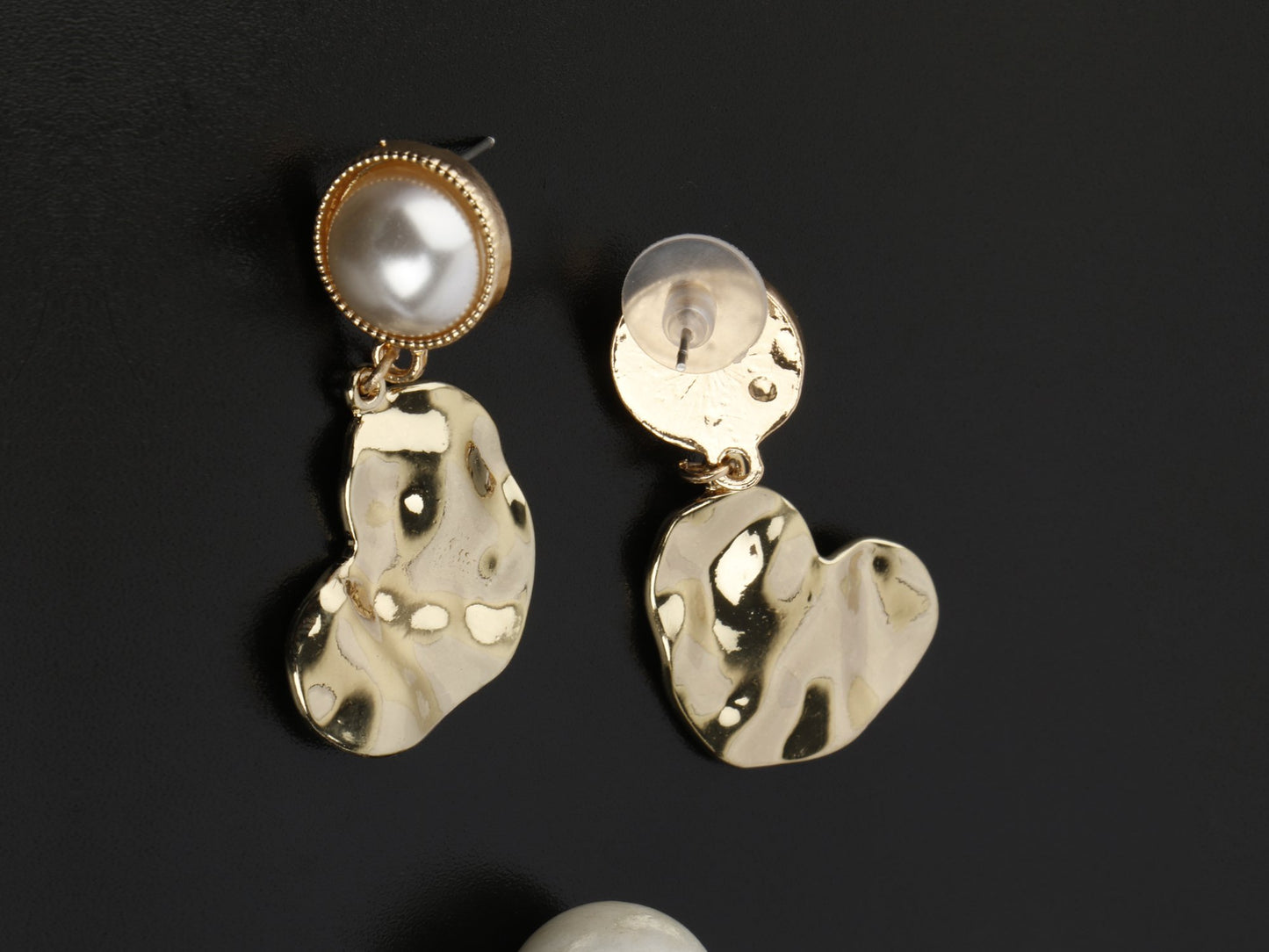 Golden Irregular Earrings