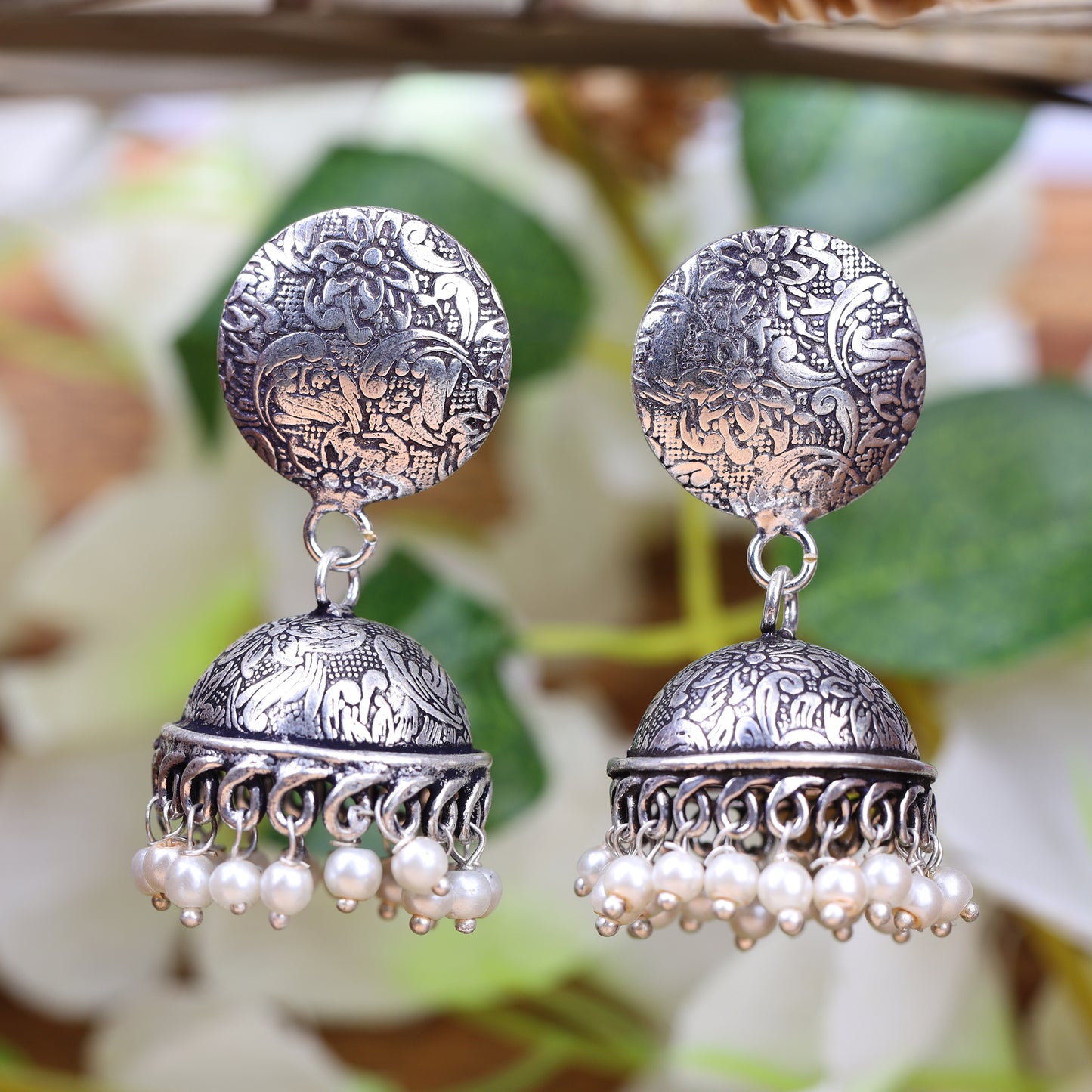 Hanging Brass Jhumki Danglers