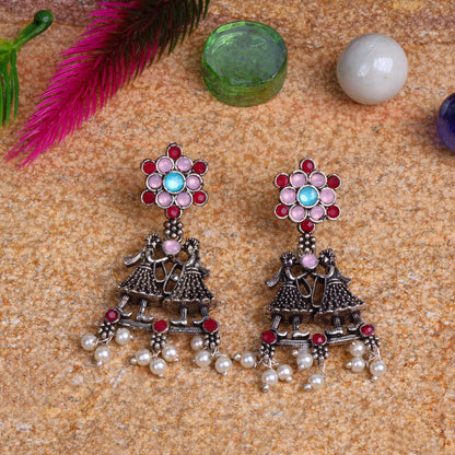 Dulha-Dulhan Beautiful Stone Studded Earrings