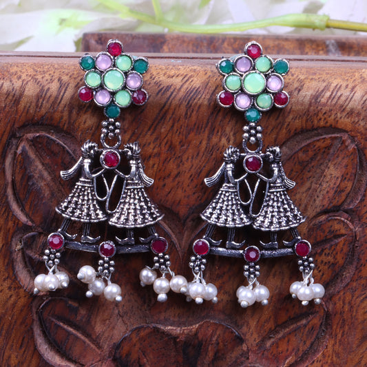 Dulha-Dulhan Beautiful Stone Studded Earrings