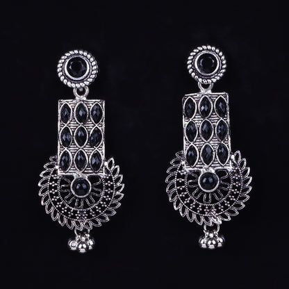 Black Stone Studded Beautiful Danglers