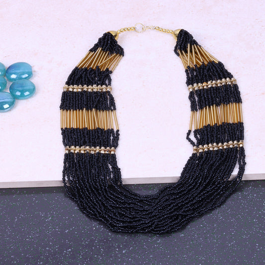 Beautiful Rani Haar Neckpiece (Black)